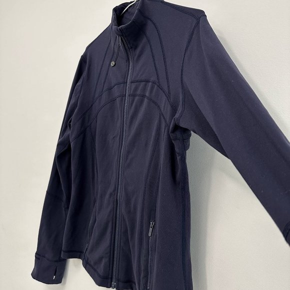 Lululemon Define Full Zip Mock Neck Long Sleeve Jacket Navy Women's 12 - Picture 7 of 16